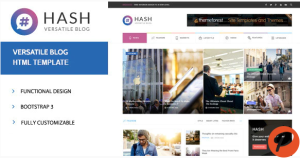 Hash News Magazine HTML Template