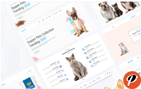 Animart Pet Shop Care Website Template