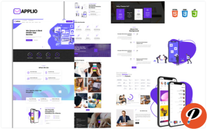 Applio Creative Responsive Mobile App Website Website Template