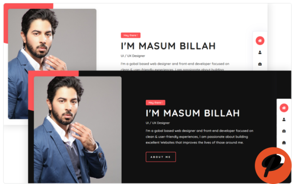 Bissas Personal Portfolio Website Template