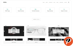 Bomal Minimal Portfolio Website Template