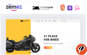 Brightcycle Motorcycle Store Website Template