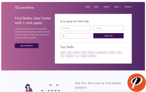 Careermela Job portal Website Template