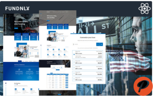 Fundly React JS Loan Company and Financial Counselor Website template Website Template