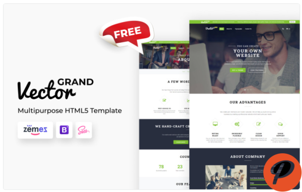 Grand Vector Free Multipurpose Responsive Website Template