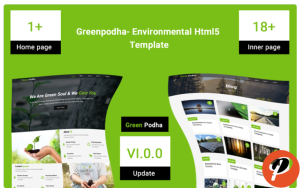 Greenpodha Environmental Html5 Website Template