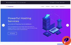 HopHost Domain Hosting Business Website Template