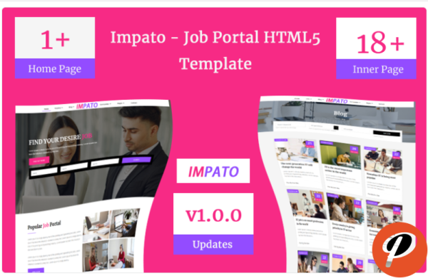 Impato Job Portal Html5 Teamplate Website Template