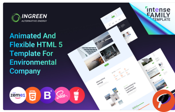 InGreen Green Energy Website Template