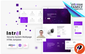 Introl Security Company Responsive Website Template