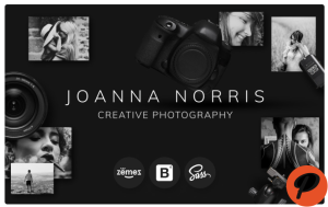 Joanna Norris Photographer Portfolio Website Template