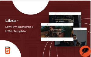 Libra Law Firm Bootstrap 5 Website template Website Template