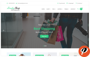 LovelyShop eCommerce Bootstrap HTML Website Template