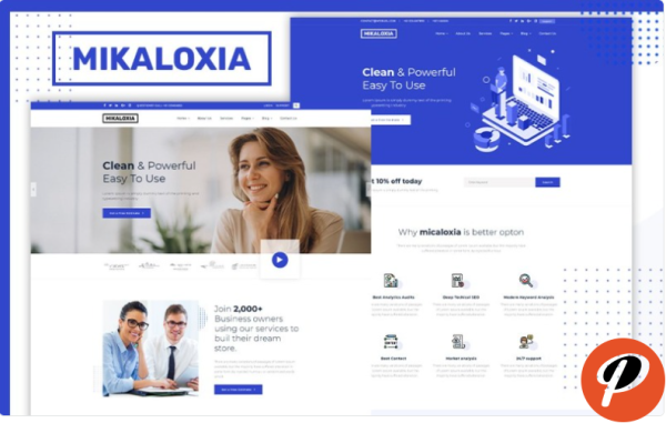 Mikaloxia Multipurpose Business HTML5 Website Template