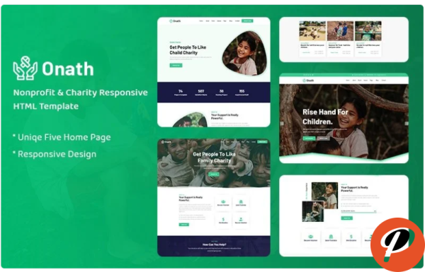 Onath Nonprofit Charity Responsive Website Template