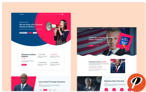 Policy Political HTML Website Template