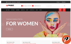 Promot Fashion Shop Bootstrap Website Template