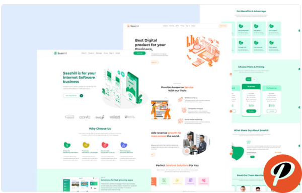 Saashill Software Website Template
