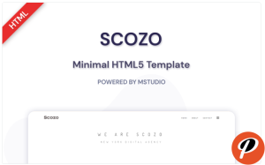 Scozo Minimal HTML5 Website Template