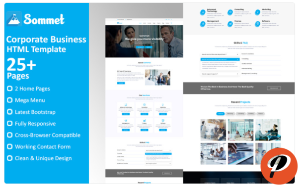 Sommet Corporate Business HTML5 Website Template