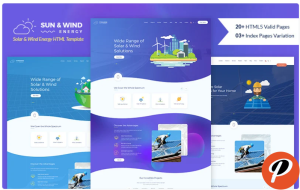 Sun and Wind Energy HTML Template Website Template 1