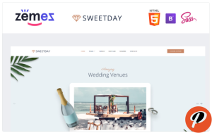 SweetDay Wedding Venue Agency Website Template