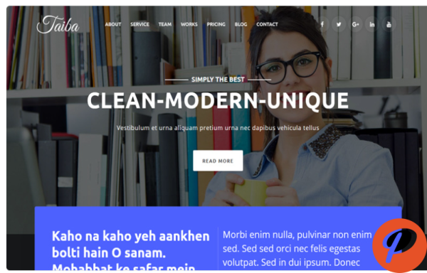 Taiba Corporate Business Responsive Website Template