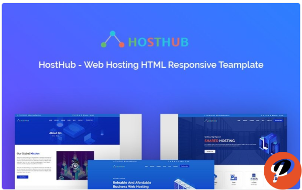 hosthub Web Hosting Website Template