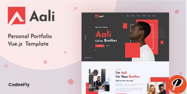 Aali Personal Portfolio Vue Template