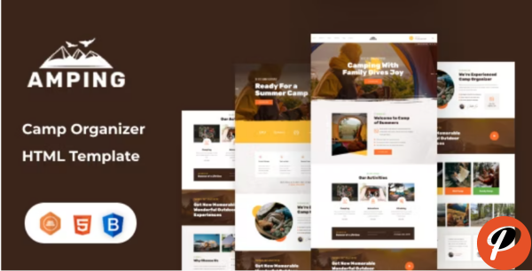 Amping Camp Organizer HTML Template