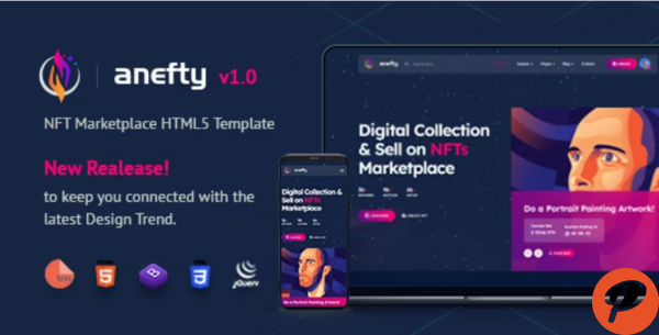 Anefty NFT Marketplace HTML5 Template