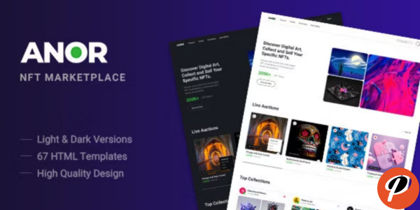 Anor NFT Marketplace HTML Template