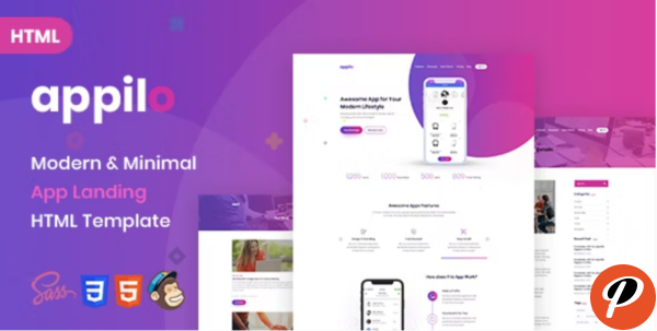 Appilo App landing page