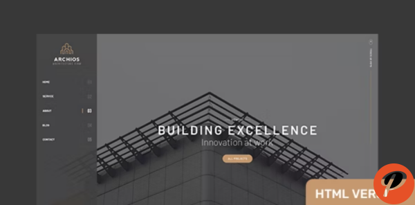 Archios One Page Architecture HTML Template