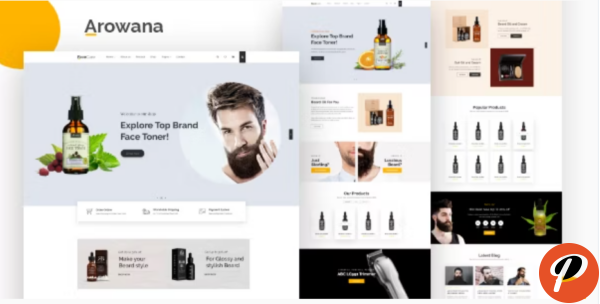 Arowana Beard Oil Barber Shop HTML Template