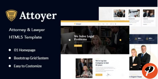 Attoyer Attorney Lawyer HTML5 Template