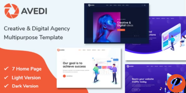 Avedi Creative Digital Agency Multipurpose Template