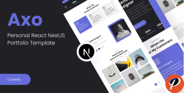 Axo personal portfolio React NextJs Template
