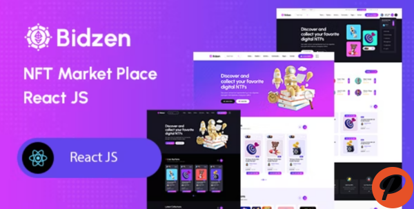 Bidzen NFT Marketplace React Template