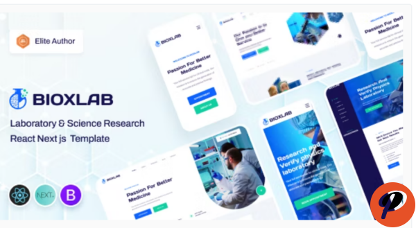 Bioxlab – Laboratory Science Research React Next js Template