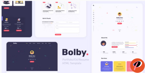 Bolby Portfolio CV Resume HTML Template