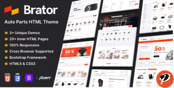 Brator Auto Parts HTML Template