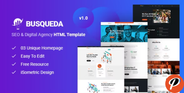 Busqueda SEO Digital Agency HTML Template