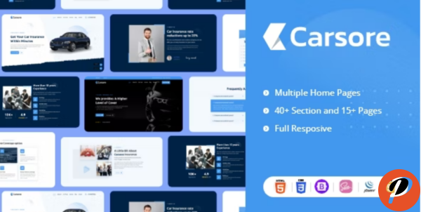 CARSORE – Car Loan Insurance HTML Template