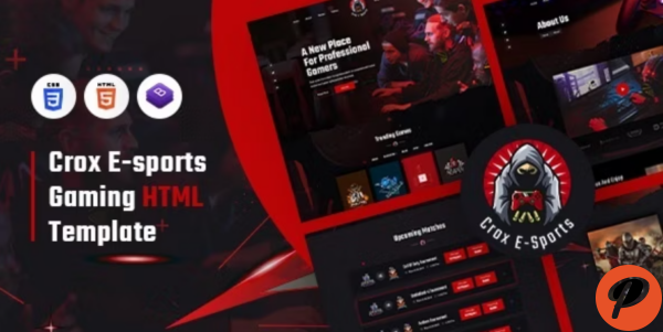 CROX Esports Gaming HTML Template