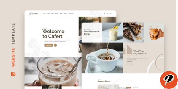 Cafert – Cafe and Restaurant Website Template