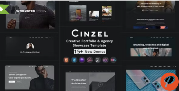 Cinzel Creative Portfolio Agency template