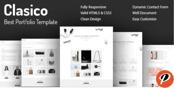 Clasico Minimal Portfolio HTML5 Template