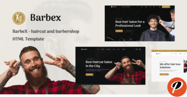 BarbeX Hair Salon and Barber Shop HTML Template