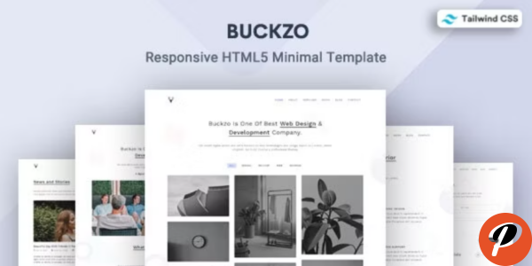 Buckzo Minimal Tailwind CSS 3 Template